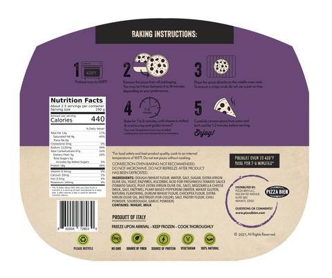 Baking Instructions For Plant Based Pepperoni Pizza - Pizza Bien