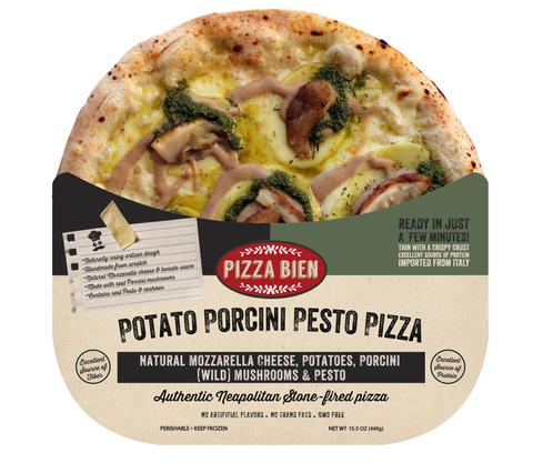 Neapolitan Potato Porcini Pesto Pizza 6 Pack - Pizza Bien